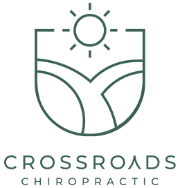 Crossroads Chiropractic logo, it is green.
